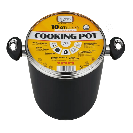 Wholesale Champs Black Pot with Glass Lid - Mexmax INC