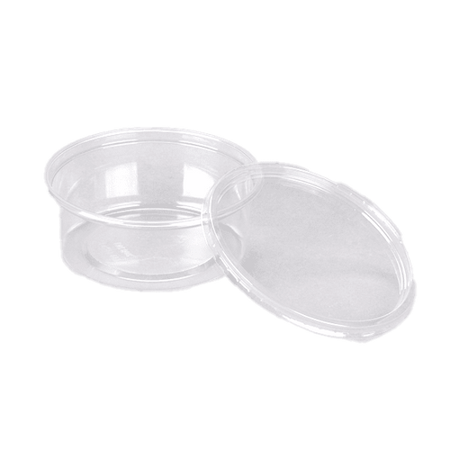 Champs Clear Deli Container and Lid Combo 250 Set - 8 oz