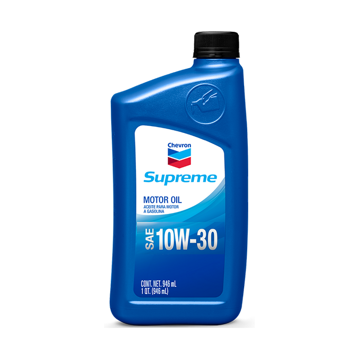 Chevron Supreme Motor Oil 10W-30 - 1 qt