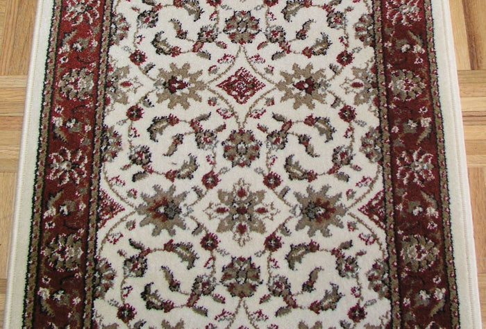 RadiciUsa Stair Runner 26 in x 1 ft-Sold By the Foot Como 1592 Ivory Stair Runner By RadiciUSA-26 inch - Sold By the Foot