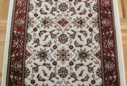RadiciUsa Stair Runner 26 in x 1 ft-Sold By the Foot Como 1592 Ivory Stair Runner By RadiciUSA-26 inch - Sold By the Foot