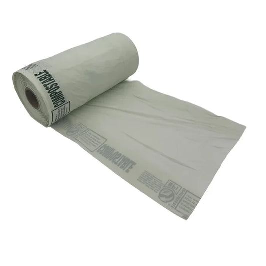 Compostable Bag Green 10 mic Roll - 11" x 4" x 18"
