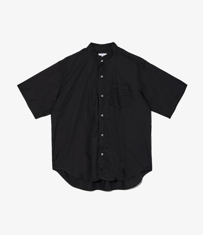 Copley Shirt - Black Cotton Dobby Small Foulard