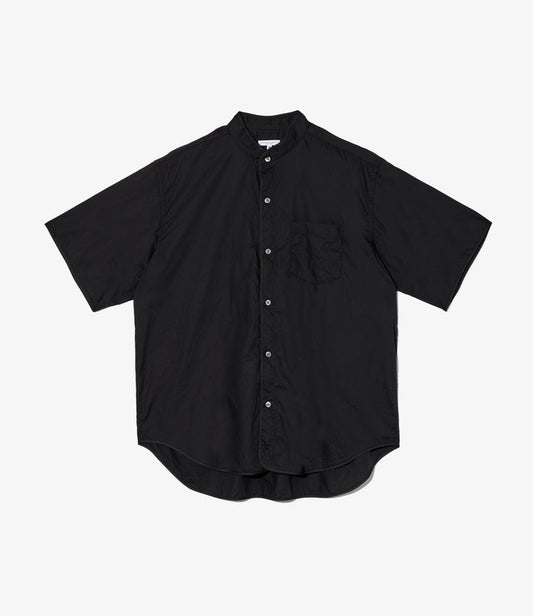 Copley Shirt - Black Cotton Dobby Small Foulard