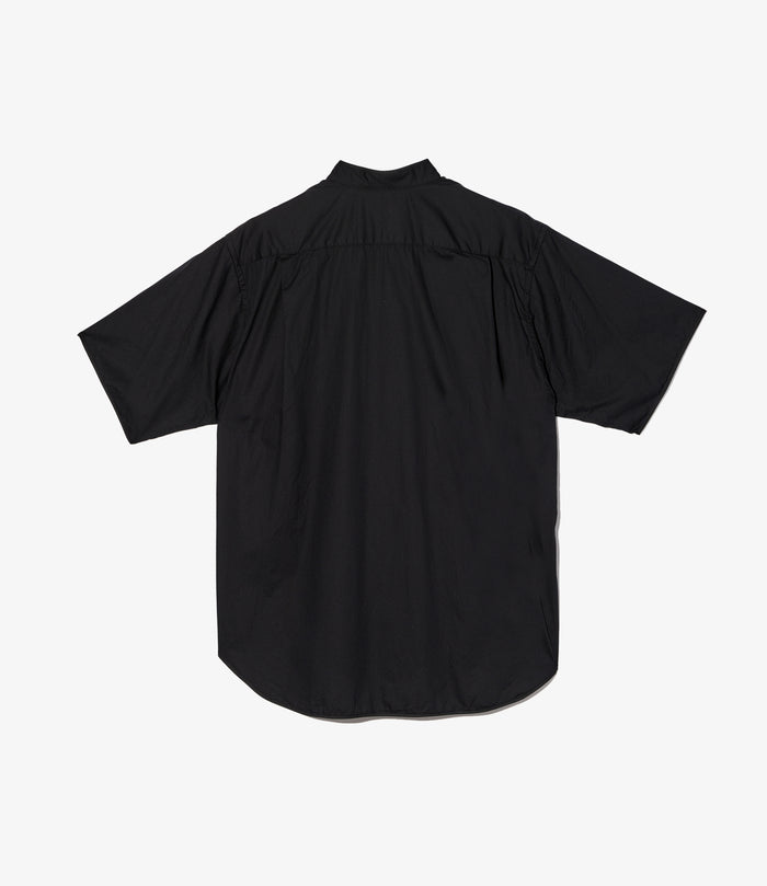 Copley Shirt - Black Cotton Dobby Small Foulard