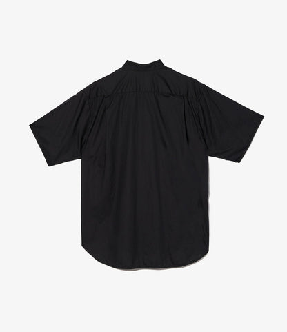 Copley Shirt - Black Cotton Dobby Small Foulard