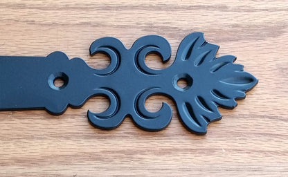 Decorative T-Hinge, Strap Hinge, The "Wildflower" - Wild West Hardware