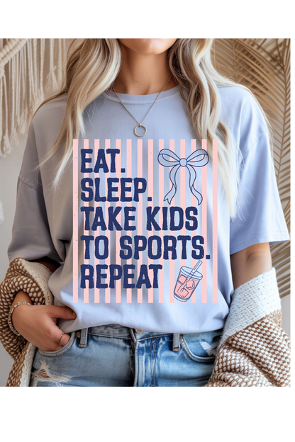 Eat Sleep Sports Graphic Tee