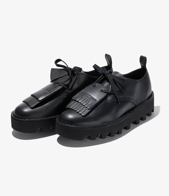 Engineered Garments x Clarks - Desert Khan - Black Smooth Leather