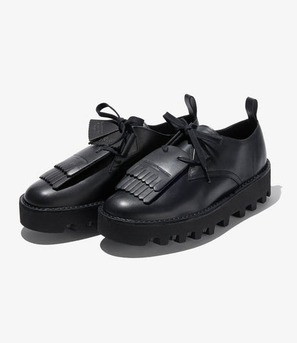 Engineered Garments x Clarks - Desert Khan - Black Smooth Leather