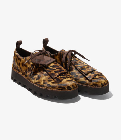 Engineered Garments x Clarks - Desert Khan - Leopard Print Pony Hair