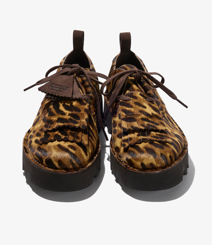 Engineered Garments x Clarks - Desert Khan - Leopard Print Pony Hair
