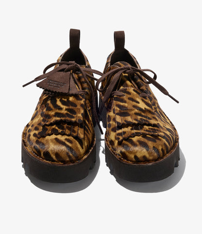 Engineered Garments x Clarks - Desert Khan - Leopard Print Pony Hair