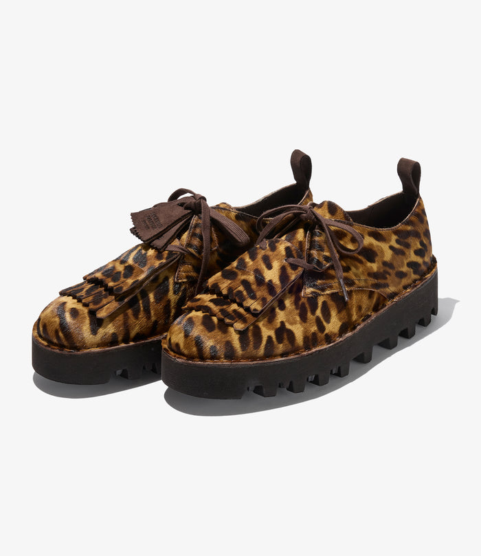 Engineered Garments x Clarks - Desert Khan - Leopard Print Pony Hair