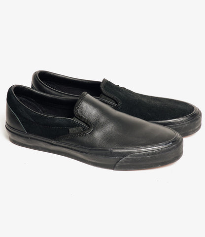 Engineered Garments x Vans - OTW Classic Slip-On 98 - Black/Black Leather