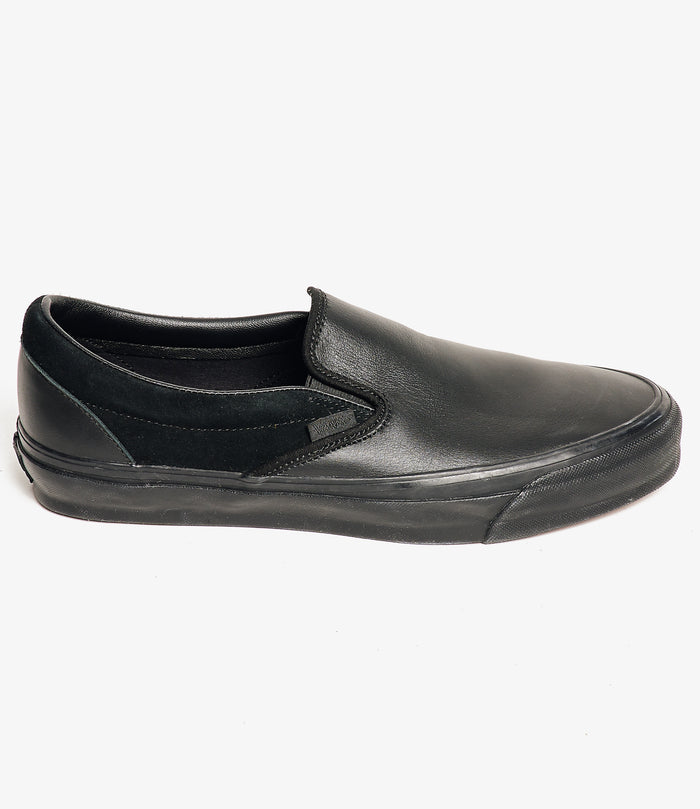 Engineered Garments x Vans - OTW Classic Slip-On 98 - Black/Black Leather