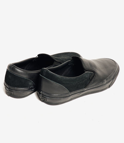 Engineered Garments x Vans - OTW Classic Slip-On 98 - Black/Black Leather