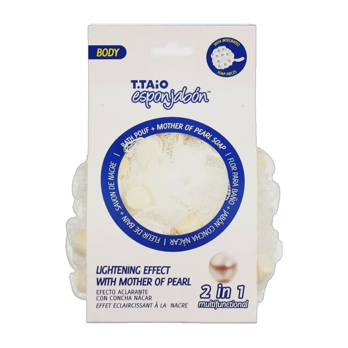 Esponjabon Mother of Pearl Shower Bath Sponge Soap - 3.4 oz