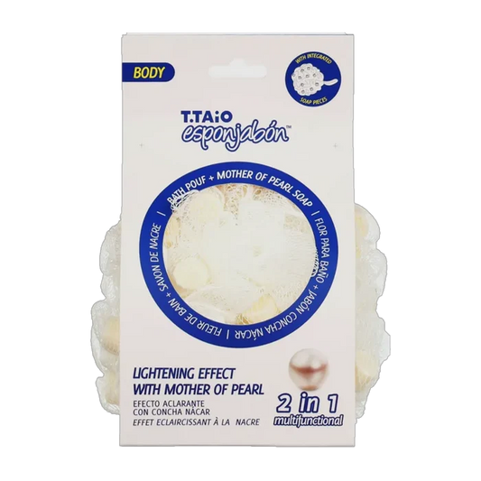 Esponjabon Mother of Pearl Shower Bath Sponge Soap - 3.4 oz