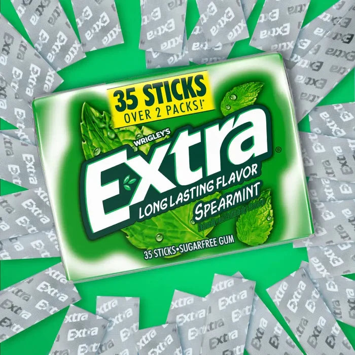 Extra Spearmint Mega 35 Stk available at Mexmax INC, ideal for wholesale buyers seeking refreshing gum.