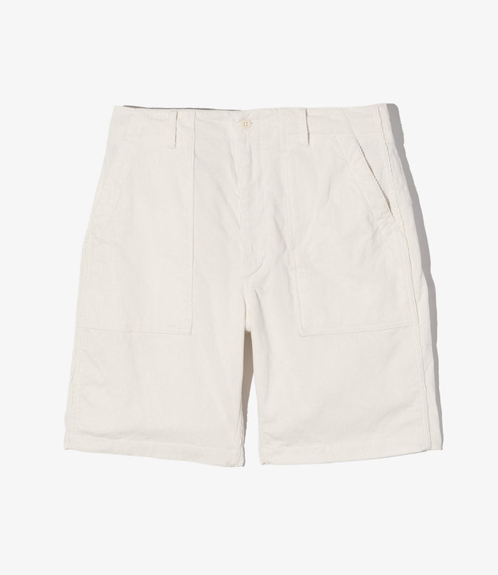 Fatigue Short - White 14W Corduroy