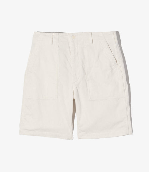 Fatigue Short - White 14W Corduroy