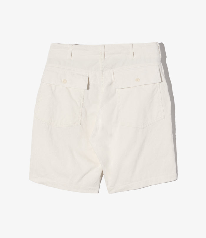 Fatigue Short - White 14W Corduroy