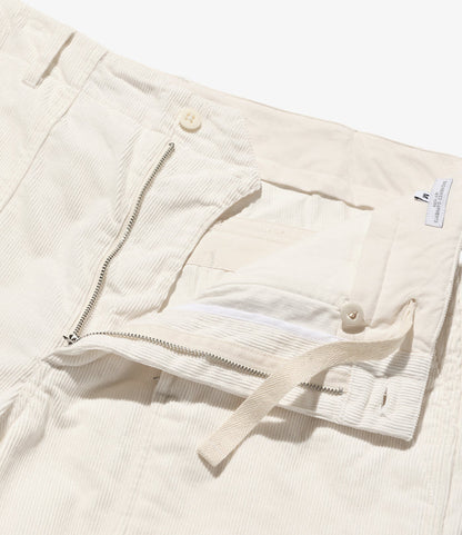 Fatigue Short - White 14W Corduroy