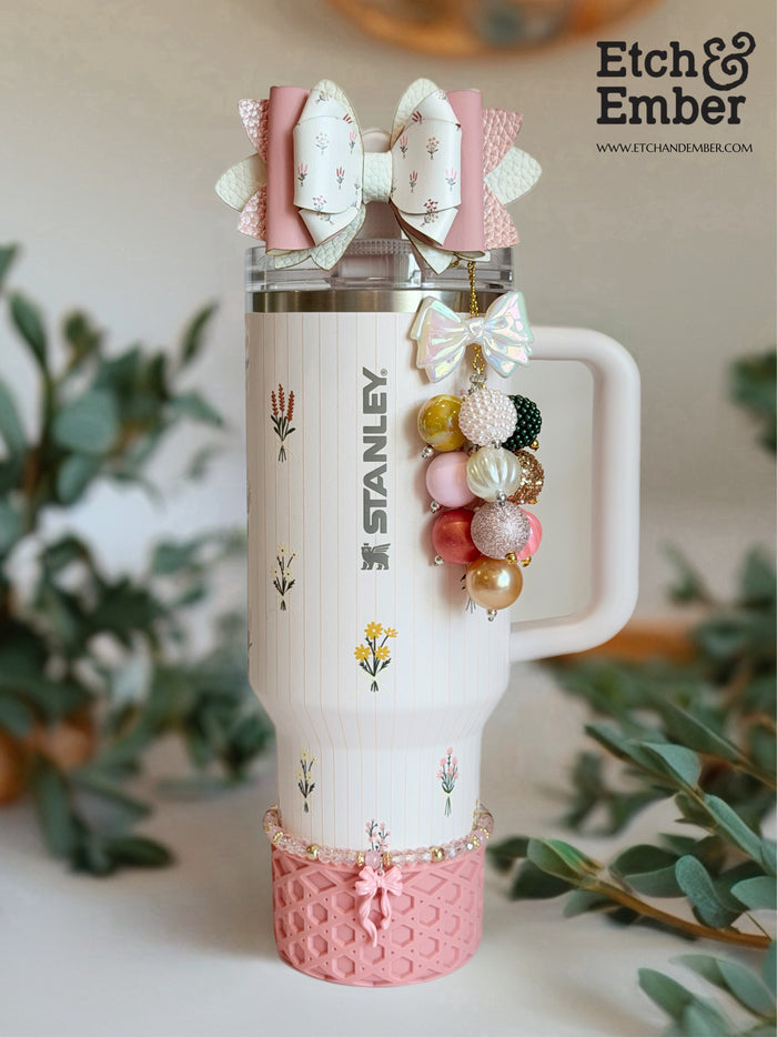 Flower Bouquets Tumbler Bow
