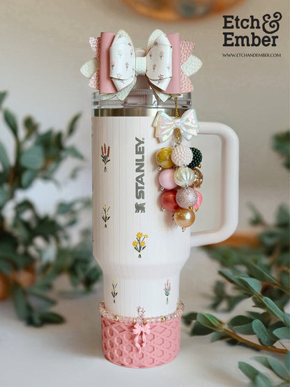 Flower Bouquets Tumbler Bow