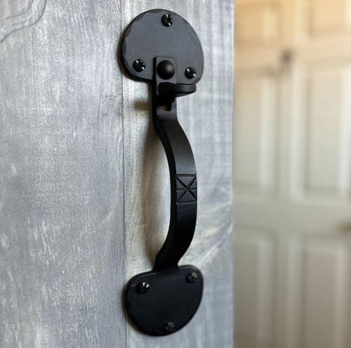 Forged Bean Thumb Latch Set - Matte Black Finish - Sold as Set