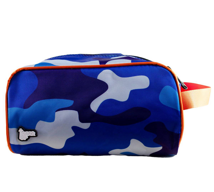 Blue Camo/Orange / Large