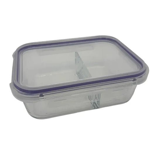 Glass Container Divided Rectangular Purple - 4.3 cup