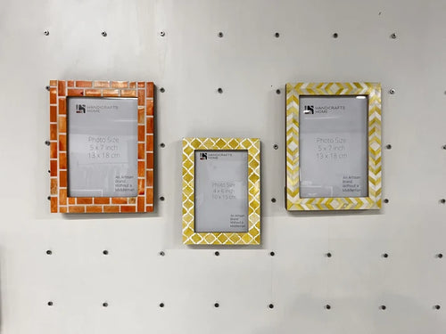 Handmade Golden Amber Collection Picture Combo Frames