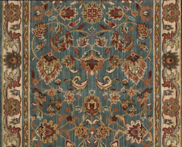 Nourison Stair Runner Grand Parterre Blue Stair Runner PT01-BLUE 30 inch Sold By the Foot