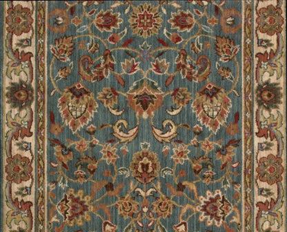 Nourison Stair Runner Grand Parterre Blue Stair Runner PT01-BLUE 30 inch Sold By the Foot