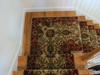 Nourison Stair Runner Grand Parterre  Stair Runner PT04-BEIGE 30 Inch Sold By the Foot