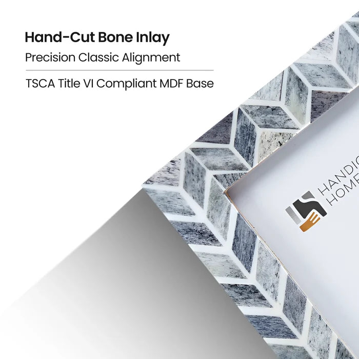 Grey Bone Inlay Picture Frame Arctic Smoke Col. 4x6 5x7 8x10