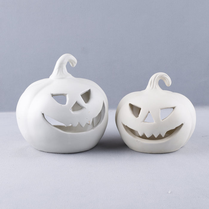 Halloween Spooky Tabletop Decor Ceramic Pumpkin