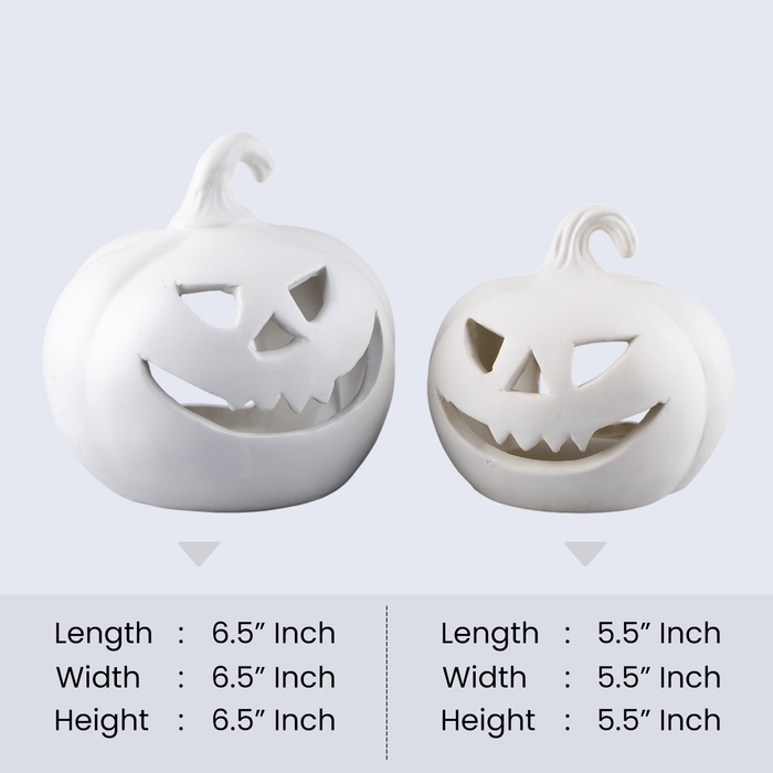 Halloween Spooky Tabletop Decor Ceramic Pumpkin