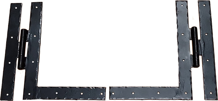 HL hinge 9 inch pair white