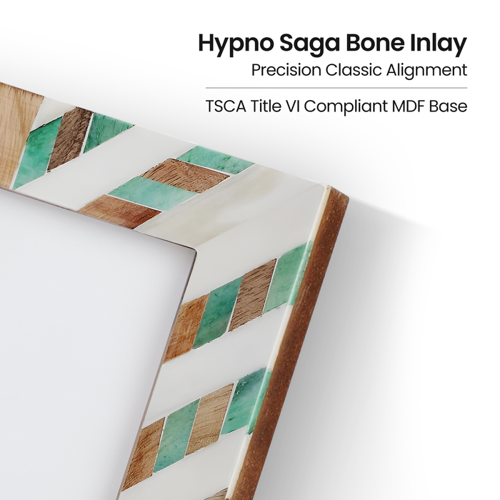 Hypno Saga Bone Inlay Photo Picture Frame Tabletop Wall 4x6 5x7