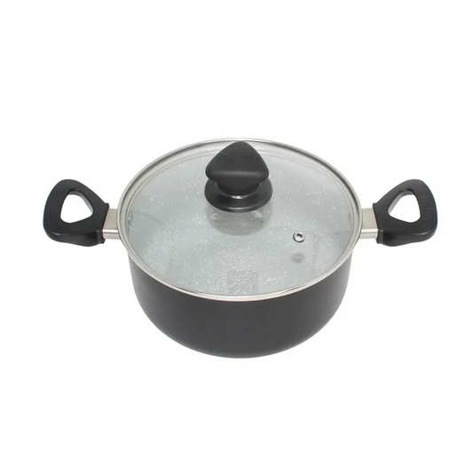 Imusa Dutch Oven Ceramic Speckled w/ Glass Lid 2.0mm - 3 qrt