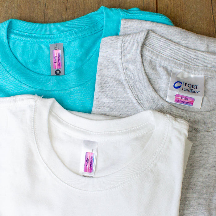 Iron-On Clothing Name Labels