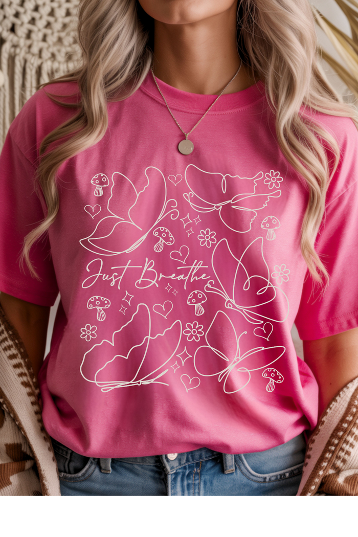 Just Breathe Graphic Tee