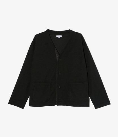 Knit Cardigan - Black Diamond Poly Knit