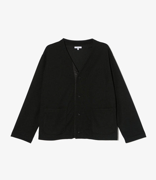 Knit Cardigan - Black Diamond Poly Knit