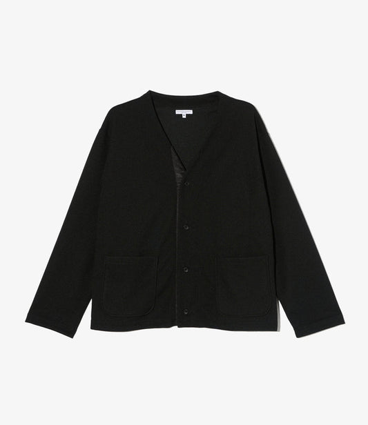 Knit Cardigan - Black Diamond Poly Knit