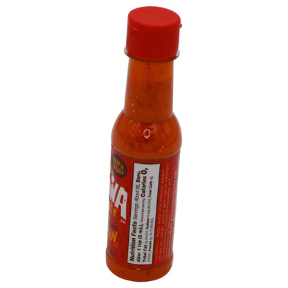 Wholesale La Perrona red chiltepin hot sauce, 5 oz bottle, available at Mexmax INC.