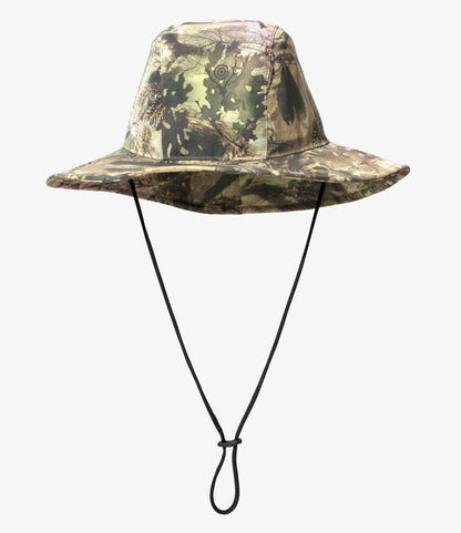 Long Brim Hat - Camo - Nylon Tussah / 3Layer